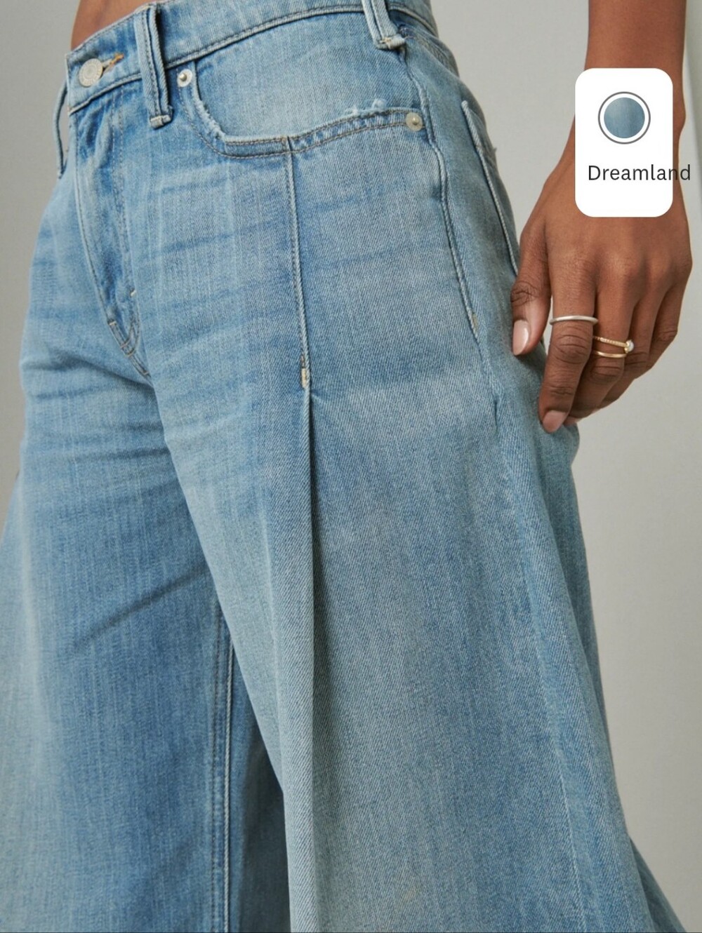 Lucky Brand Light Wash Palazzo Jeans - Picture 4 of 13